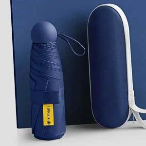 네이비 캡슐형 양산 초경량양산 5단 암막 초경량우산 초경량양산 캡슐양산 양산 우산