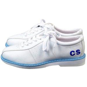 ONAIC 볼링화 경량 가죽 잔디볼 트레이너 미끄럼 방지 플러스 사이즈, 흰색, 7.5