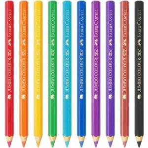 [셀러에이드]낱색 블랙 파버카스텔 점보색연필 수채색연필