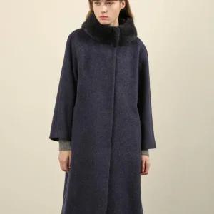 OLIVIALAUREN DP02 겨울코트 겨울알파카소재의밍크카라가돋보이느아이템입니다 VOP  E