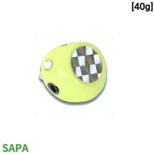 싸파 유동식 타이라바 헤드 40g 야광 2개입 참돔낚씨 참돔낚씨 루어 참돔 선상낚시