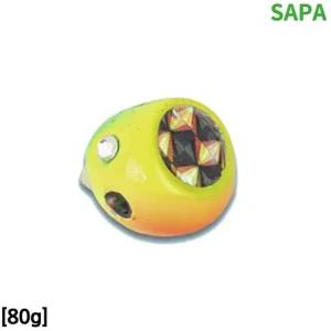 싸파 유동식 타이라바 헤드 80g 그린 2개입 참돔낚씨 참돔낚씨 루어 참돔 선상낚시