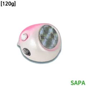 싸파 유동식 타이라바 헤드 120g 핑크화이트 2개입 참돔낚씨 루어 참돔 선상낚시
