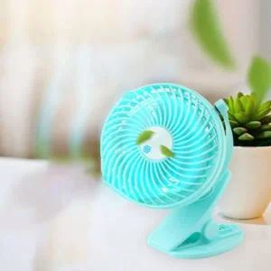 [골드스마일]토네이도 USB 선풍기 집게(18650 충전) 90mm Sky Blue