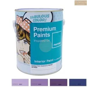 노루표 벽지위에 바르는 페인트 4L 반광 보라 벽지용 곰팡이방지 패인트