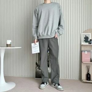 오드 남자 기모 크런치 와이드 팬츠 SD-241127M