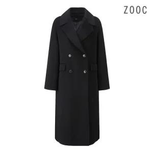[정품] 주크 [ZOOC] 캐시미어블렌드 더블 롱 코트 BK_V244MSG954