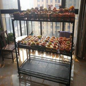 다층 이동식 철제 다육이 바퀴형 장식 바퀴 베란다 계단걸이 진열 4단 화분거치대 스탠드