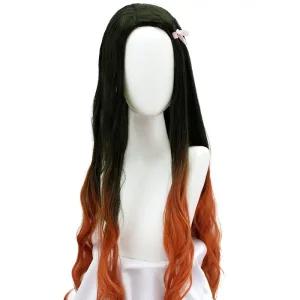 귀멸의칼날 네즈코 가발 코스프레 자연그라데이션 롱헤어