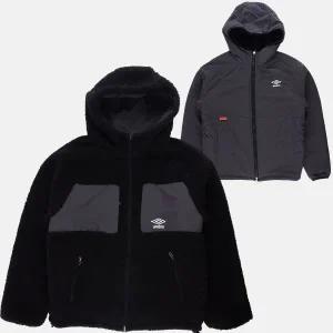 엄브로 온앤오프 리버시블 플리스 후디 자켓 UP421CFJO1 BLK