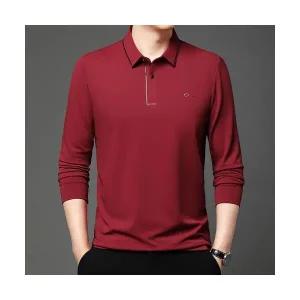 토르 남성 춘추 긴팔 티 칼라 캐주얼 프린트 OPH1