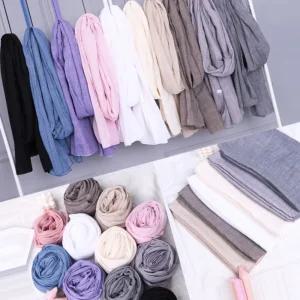 소프트 무지 피그먼트 면 롱 스카프 머플러 목도리 간절기 단색 가을 겨울 봄 사은품