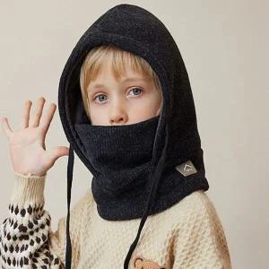 [콩심팥심]아동 넥워머 주니어 겨울 후드 외출 모자 바라클라바