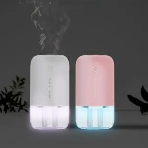 휴대용 USB 미니 무선 듀얼 가습기 (화이트)용 책상 작은 차량 사무실