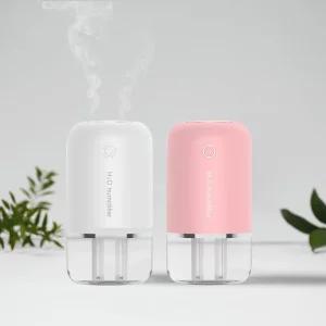 2in1 듀얼 차량용 무선 가습기 LUAZ-DUAL (화이트)작은 USB 미니무드등 무드등 조명 사무실 휴대용 책상