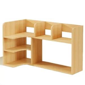 코너 책장 책상위 왼쪽 책꽂이 정리 정리선반 커브 수납장