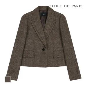 [에꼴드파리] 잔패턴 체크 자켓_CB2YWJA003Z