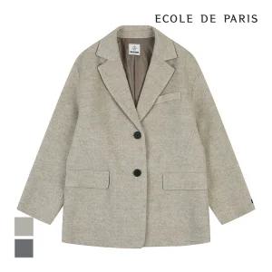[에꼴드파리/드라로얄] 헤링본 투버튼 자켓_RB2YHJA004Z