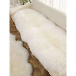 양털 쇼파 러그 베이 윈도우 깔개 카펫 바닥 원형 카페트 발코니 화이트 커버 북유럽