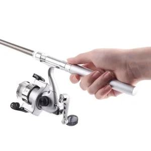 고품질 휴대용 펜타입 낚시대 미니 낚시대 미니릴낚시대 낚시초보 (WFK6FEK)