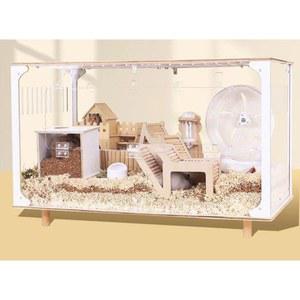 투명 햄스터 빌라 햄스터집 디깅박스 소형 골든햄스터집 관찰존 풀세트 터널