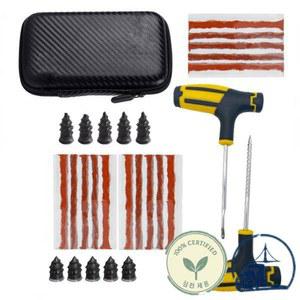 지렁이 자동차 타이어 수리 키트 스트립 비상 도구 교반 펑크 23개 플러그