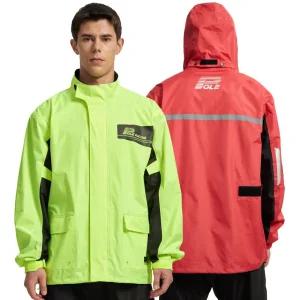 폴레이싱 남자 오토바이 우비 세트