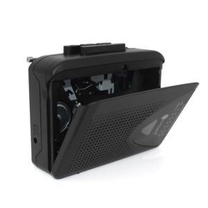 TONIVENT AM/FM 라디오 자동 역방향 정지 미니 스테레오 테이프 플레이어 휴대용 카세트 3.5mm 이어폰 잭 T