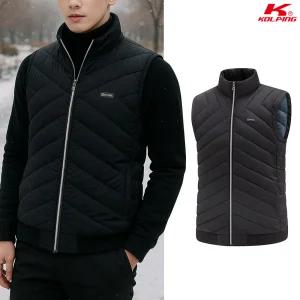 콜핑 남성 웰론 등산 패딩 조끼 겨울 보온 필파워 밑단시보리 2174VK589M
