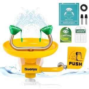 환유 응급 안과 세척 스테이션 벽걸이 안약 스테이션 안전 응급처치 상업용 안약 및 공장 병원 표지판 포함 (1302Y)