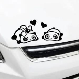 희망S 엄마랑아가랑판다 차량용스티커   초보운전 초보운전 캐릭터스티커