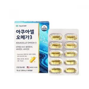 1300mg 60캡슐 오메가3 x 아쿠아셀 뼈건강 홍삼원 오