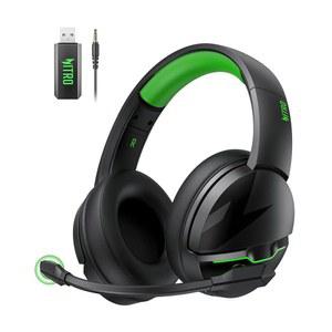 에이서 무선 게이밍 헤드셋, PS5 헤드셋(2.4GHz, PS4, PC, 스위치, 블루투스 5.3 + 100시간 헤드폰, 노트북, 모바일, 맥, 50mm 드라이버용 노이즈 캔슬링