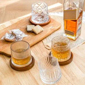 온더락 고급 위스키 술잔 275ml 받침대포함 양주잔