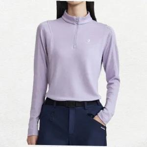 매장정품 블랙야크 여성 울 블렌드 집업티 메리노울 긴팔 기본 기능성 티셔츠 등산복 상의 1369268