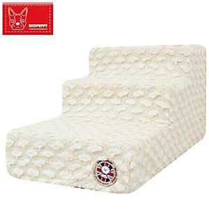 강아지침대 강아지쿠션 아이보리 레드퍼피 펫스텝 애견방석 강아지계단 3단 플러피 빵아 강아지방석