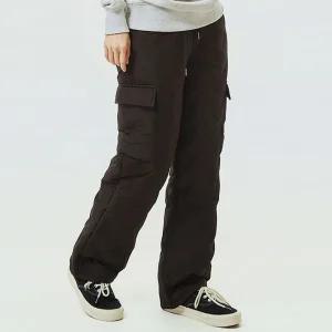 겨울 카고 패딩바지 등산 작업복 융털 기모 솜 방한바지