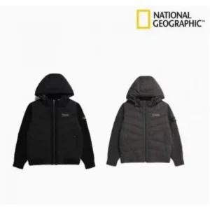 [정품] 내셔널지오그래픽 패딩 야상 가을 겨울 클러스터 니트 하이브리드 하이넥 집업 N224MKT340