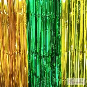 미래템 반짝이 파티 커튼 옐로 그린 포토존꾸미기 반짝이실커튼 파티데코