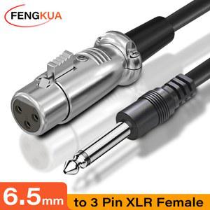 XLR 5MM 오디오 밸런스드 마이크 코드 35MM 전화 FEMALE 믹서 PC 아날로그 AUX 케이블