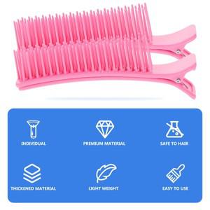 2개 미용 클립 헤어 염색 및 헤어컷용 살롱 가벼운 여행용 빗