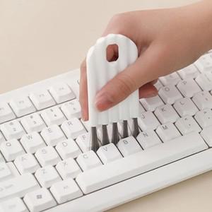 Multifunctional Keyboard Cleaning Brush Crevice Thermos Cup Lid Bottle Mouth Curved Handle