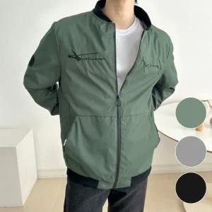 항공 봄버 자켓 남자 블루종 바람막이 간절기 점퍼