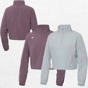 다이나핏 경량 우븐스트레치 브레이커 여성 크롭 아노락 YWU23139 QSDW 1824404