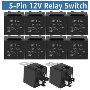 510Pcs 방수 자동차 릴레이 12V 5pin 5P 40A 블랙 레드 구리 터미널 소켓 스위치