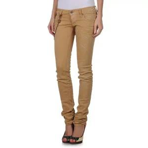 [디스퀘어드2]아도니스 디스퀘어드 디링 체인 진 베이지 슬림핏 LA0279