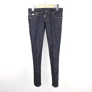 [디스퀘어드2][클로딩캡슐] 여성 포켓골드진 인디고 스키니 S72LA0649