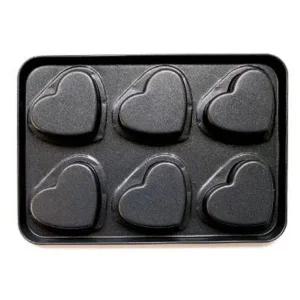하트 모양 팬 논스틱 6구 양면 감사 선물 가정용 베이킹