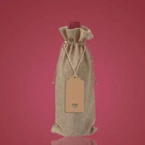 황마 삼베 고급 와인병 커버 선물 포장 가방 10P