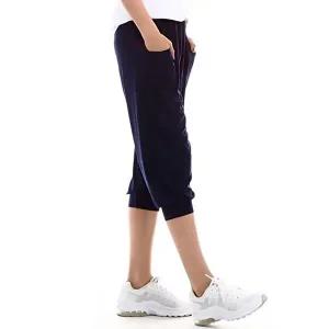 [셀러허브 패션]여자 홈웨어 부 쿨바지 7부 네이비 2개 N169911